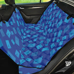 Blue Holy Bible Pattern Print Pet Car Back Seat Cover