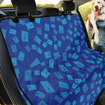 Blue Holy Bible Pattern Print Pet Car Back Seat Cover