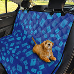 Blue Holy Bible Pattern Print Pet Car Back Seat Cover