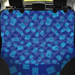 Blue Holy Bible Pattern Print Pet Car Back Seat Cover