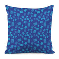 Blue Holy Bible Pattern Print Pillow Cover