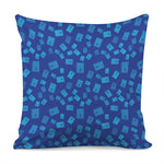 Blue Holy Bible Pattern Print Pillow Cover