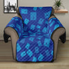 Blue Holy Bible Pattern Print Recliner Protector