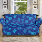 Blue Holy Bible Pattern Print Sofa Protector