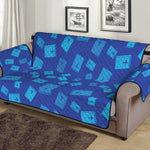 Blue Holy Bible Pattern Print Sofa Protector