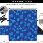 Blue Holy Bible Pattern Print Sofa Protector