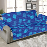 Blue Holy Bible Pattern Print Sofa Protector