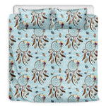 Blue Indian Dream Catcher Pattern Print Duvet Cover Bedding Set