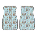 Blue Indian Dream Catcher Pattern Print Front Car Floor Mats