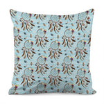 Blue Indian Dream Catcher Pattern Print Pillow Cover