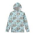 Blue Indian Dream Catcher Pattern Print Pullover Hoodie