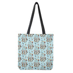 Blue Indian Dream Catcher Pattern Print Tote Bag
