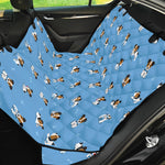 Blue Jack Russell Terrier Pattern Print Pet Car Back Seat Cover