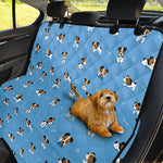 Blue Jack Russell Terrier Pattern Print Pet Car Back Seat Cover