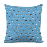 Blue Jack Russell Terrier Pattern Print Pillow Cover