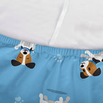 Blue Jack Russell Terrier Pattern Print Sofa Cover