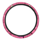 Blue Japanese Demon Print Car Steering Wheel Cover