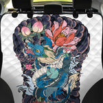 Blue Japanese Dragon Tattoo Print Pet Car Back Seat Cover