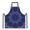 Blue Kaleidoscope Print Apron