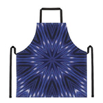 Blue Kaleidoscope Print Apron