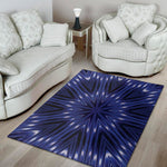 Blue Kaleidoscope Print Area Rug