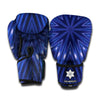 Blue Kaleidoscope Print Boxing Gloves