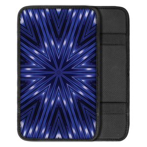 Blue Kaleidoscope Print Car Center Console Cover