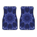 Blue Kaleidoscope Print Front Car Floor Mats