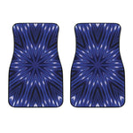 Blue Kaleidoscope Print Front Car Floor Mats