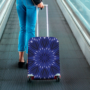 Blue Kaleidoscope Print Luggage Cover