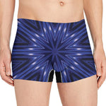 Blue Kaleidoscope Print Men's Boxer Briefs