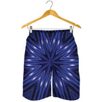 Blue Kaleidoscope Print Men's Shorts