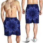 Blue Kaleidoscope Print Men's Shorts