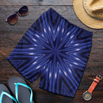 Blue Kaleidoscope Print Men's Shorts