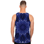 Blue Kaleidoscope Print Men's Tank Top