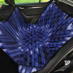 Blue Kaleidoscope Print Pet Car Back Seat Cover