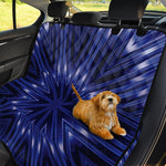 Blue Kaleidoscope Print Pet Car Back Seat Cover
