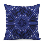 Blue Kaleidoscope Print Pillow Cover