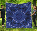 Blue Kaleidoscope Print Quilt