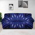 Blue Kaleidoscope Print Sofa Cover