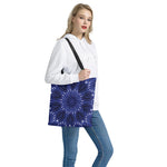 Blue Kaleidoscope Print Tote Bag