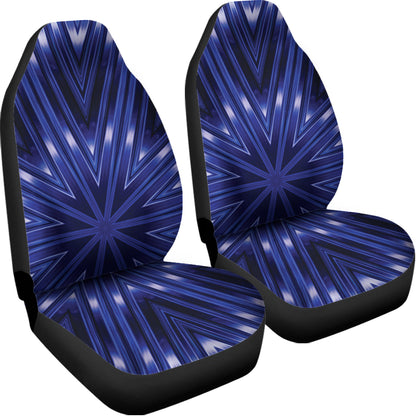 Blue Kaleidoscope Print Universal Fit Car Seat Covers