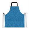 Blue Knitted Pattern Print Apron