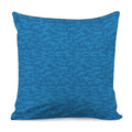 Blue Knitted Pattern Print Pillow Cover