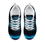 Blue Leo Zodiac Sign Print White Sneakers