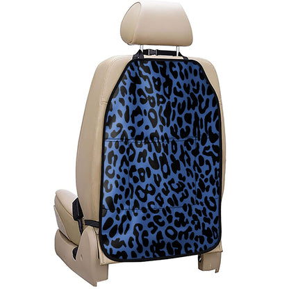 Blue Leopard Print Car Seat Organizers