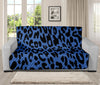 Blue Leopard Print Futon Protector