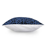 Blue Leopard Print Pillow Cover