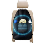 Blue Libra Zodiac Sign Print Car Seat Organizers