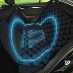 Blue Libra Zodiac Sign Print Pet Car Back Seat Cover